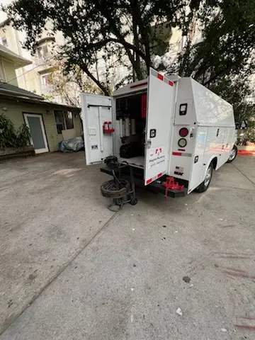 Magnet Plumbing service vehicle on-site for Sewer Line Repair in Silverlake Estates